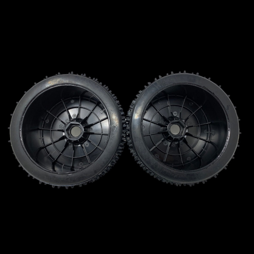 (HD glued) MCD 180mm Astro Max Hard Compound Tyres on Disc Wheels  (One pair)