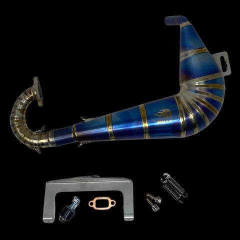 HTZ Racing Titanium Baja SX5/TSK 29-38cc Exhaust Pipe