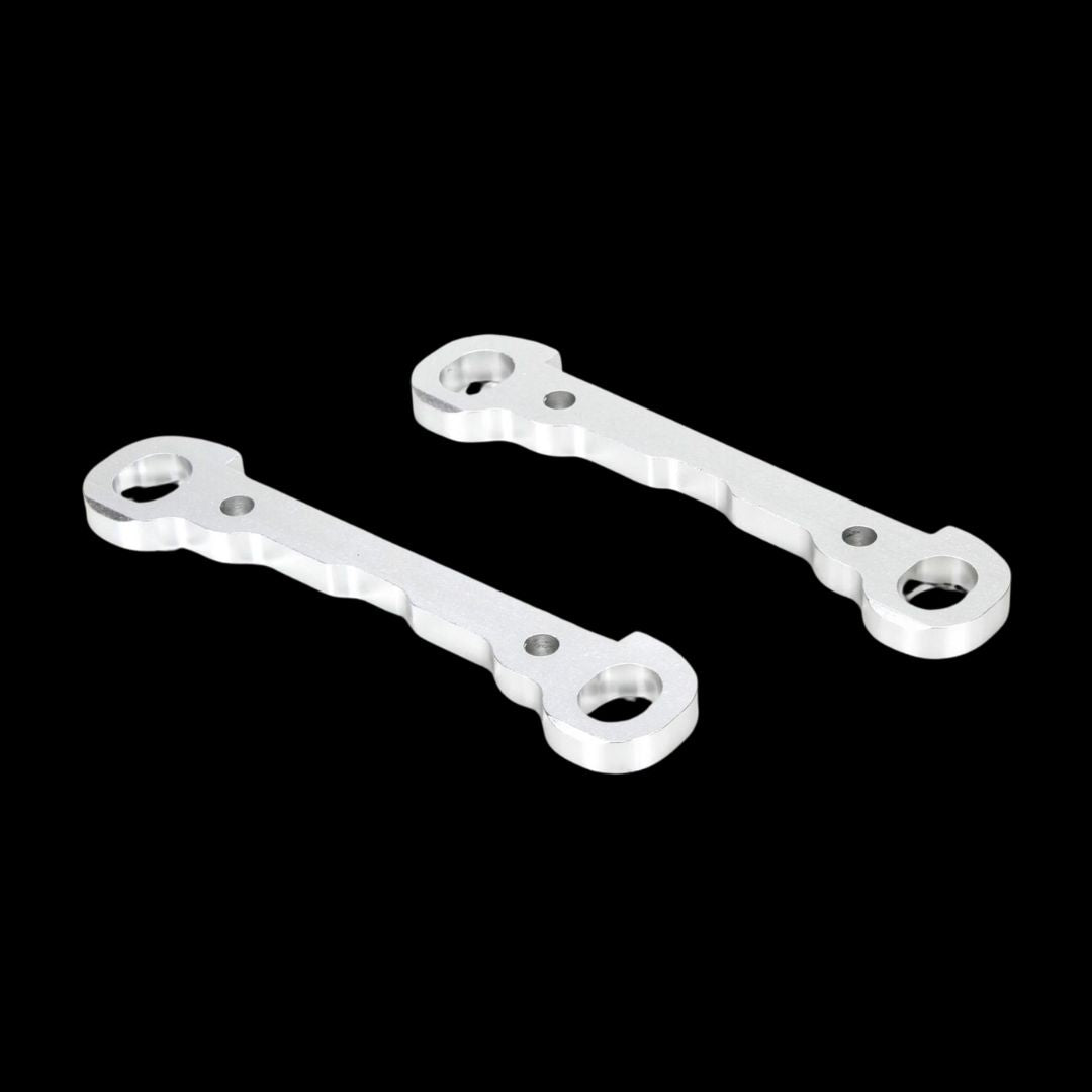 Hinge Pin Braces, Front, Alum, Silver, MTXL (2) - LOS254030