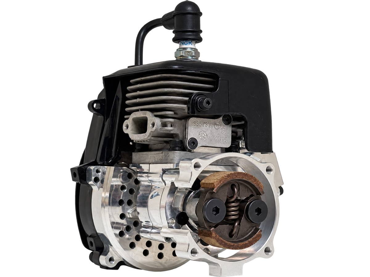 HPRC Billet Reed Case 34cc Race Ported Zenoah Engine