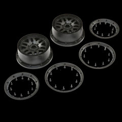 Losi 5ive-T 2.0 Wheel and Beadlock Set - Black [LOS45025]