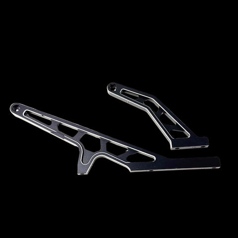 Chassis Brace Set - Rear - Aluminum - Black: DBXL-E 2.0 LOS351015