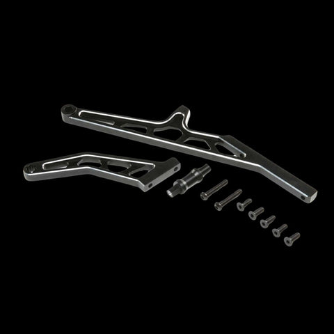 Chassis Brace Set - Rear - Aluminum - Black: DBXL-E 2.0 LOS351015