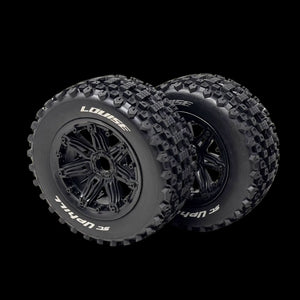 Louise RC Uphill 189mm Off-Road Wheels/Tyres 24mm Hex Black (pair)