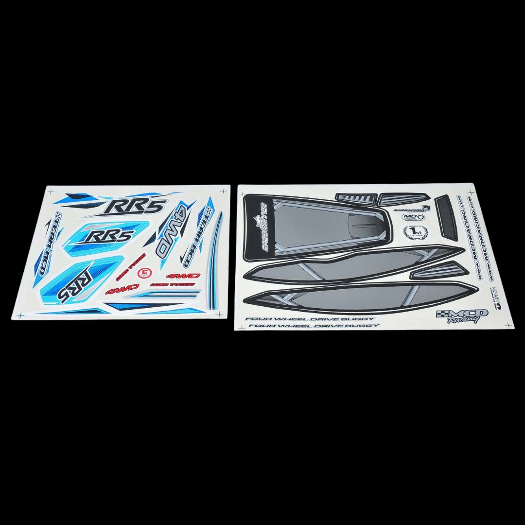 MCD RR5 Body Shell Decal Set - 500202P – Taylor RC
