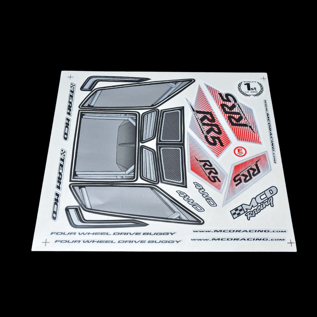 MCD RR5 CF Body Shell Decal Set - M500203P