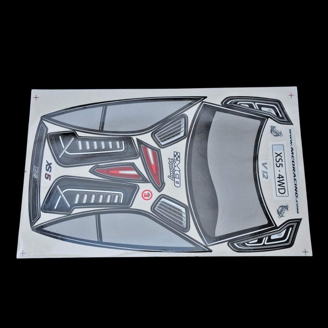 MCD XS5 Body Shell Decal Set - 501301P – Taylor RC