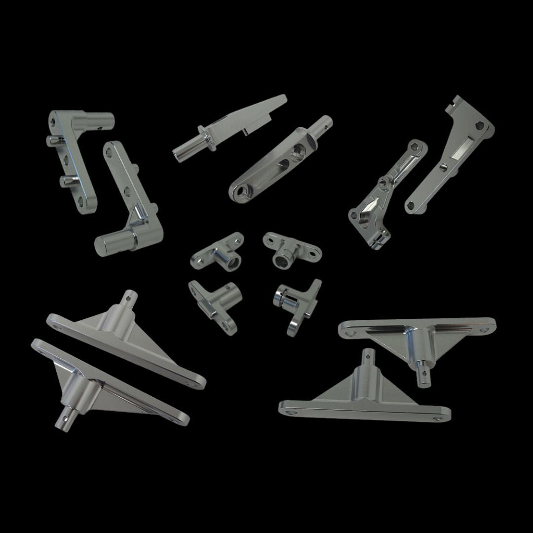 Primal Monster Truck Billet Aluminium Body Mount Kit (14pc)