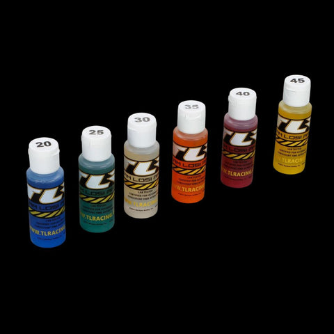 TLR Shock Oil 6Pk, 50,60,70,80,90,100, 2oz