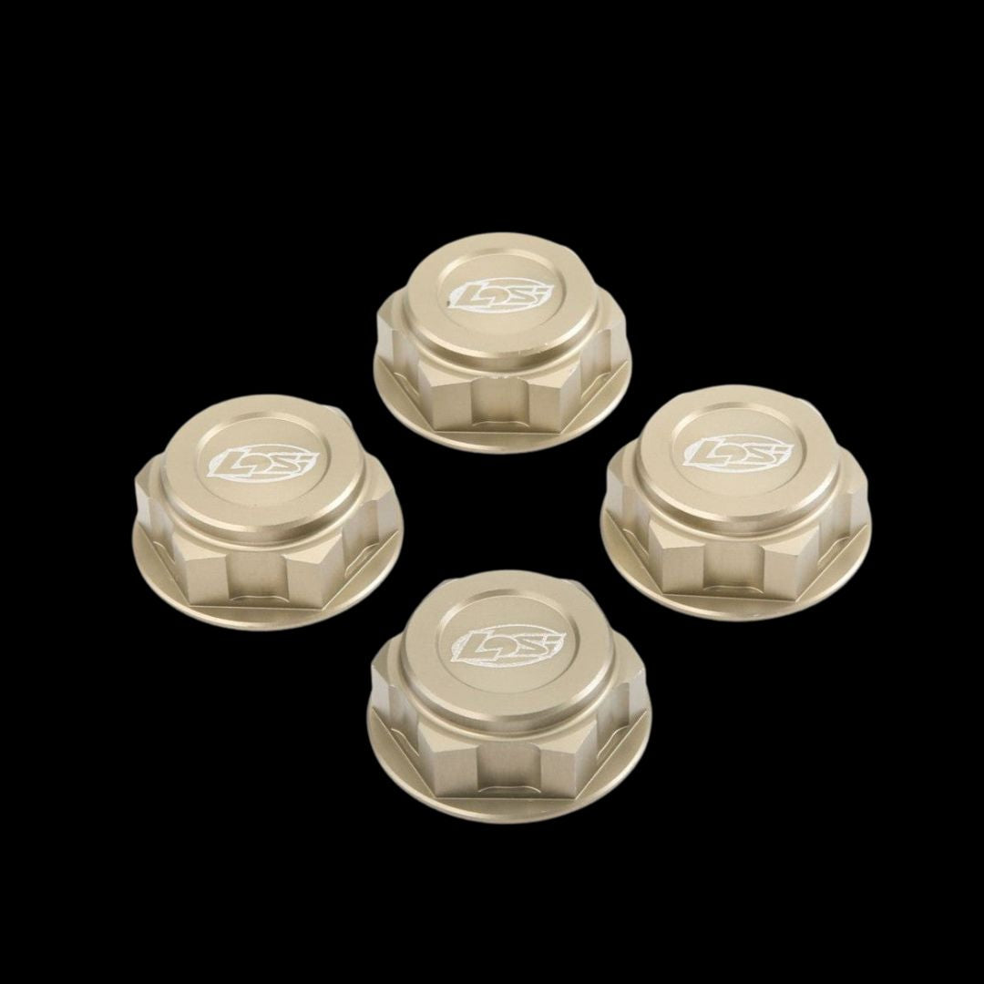 TLR Wheel Nuts, Captured (4): 5IVE-T, 5T 2.0, Mini