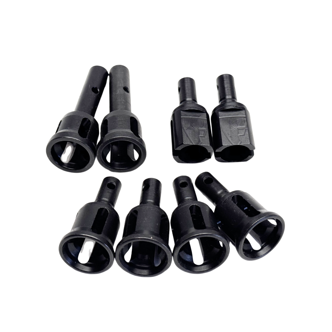 "BUNDLE DEAL" FLM Losi 5T & 5ive 2.0 "4EVER" Hardened Drive Cup Kit (incl 2x Free HD Stub Axles!)