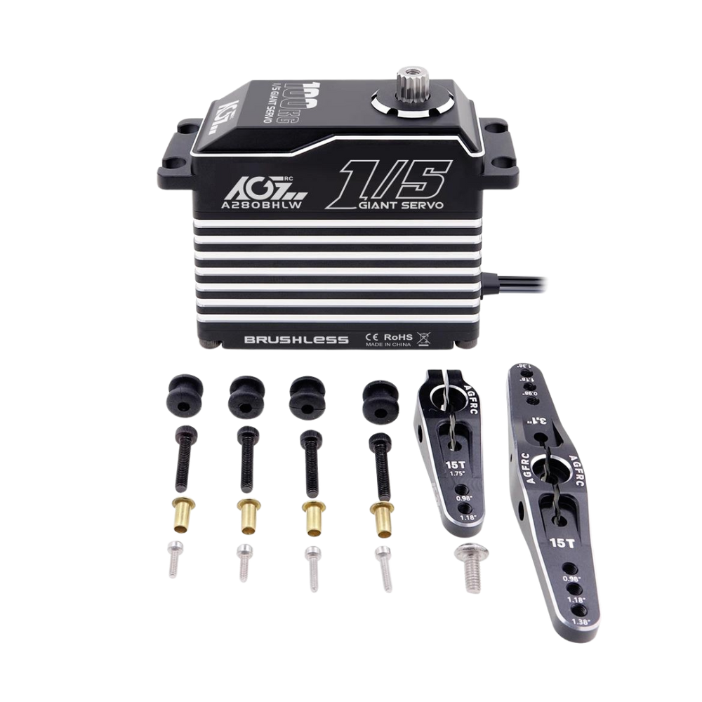 AGFRC Brushless 100KG Billet Servo - A280BHLW