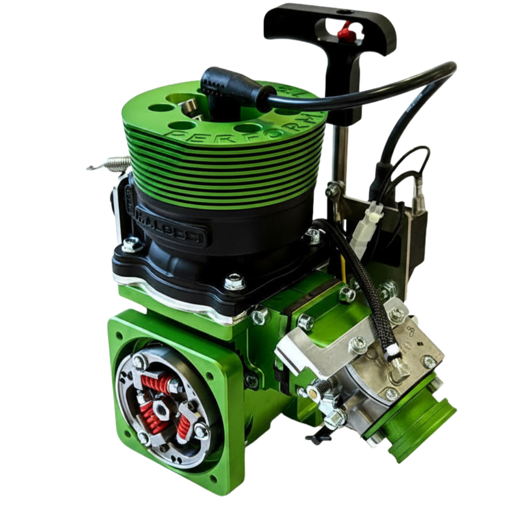 ALX 71 Performante engine kit in green anodised finish for Primal Raminator MT