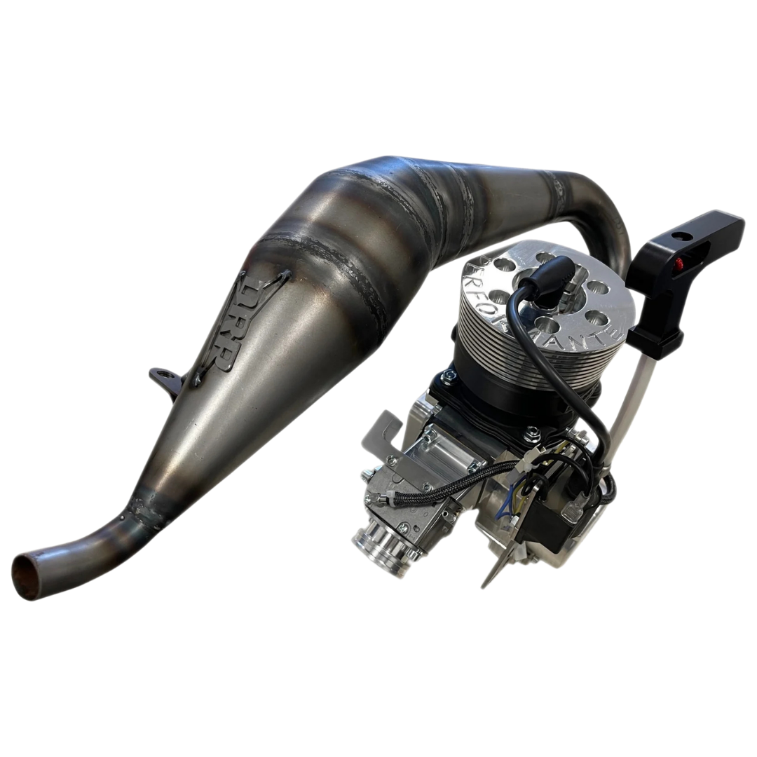ALX 71 Performante engine kit in raw finish with DRP exhaust pipe for Primal Raminator MT