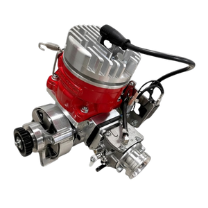 Model Car engine on a black background