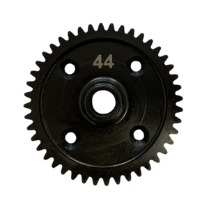 Black gear with the number 44 on a white background