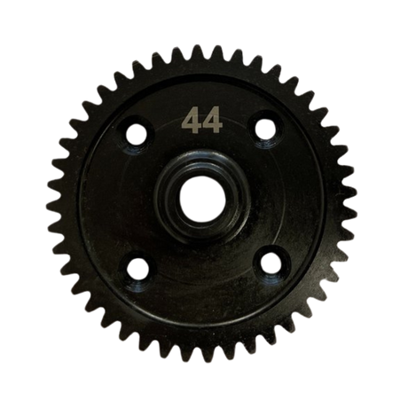 Black gear with the number 44 on a white background