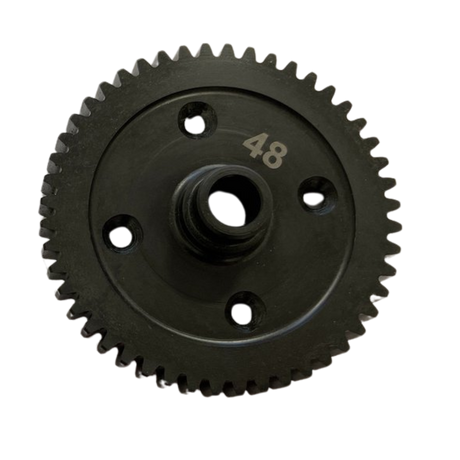 Black gear with the number 48 on a white background