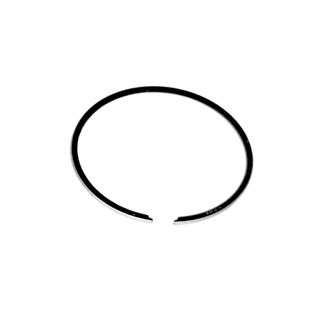 Black piston ring on a white background