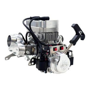 Engine or motor assembly on a white background