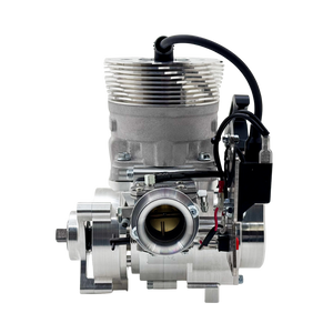 Motorcycle engine block on a white background