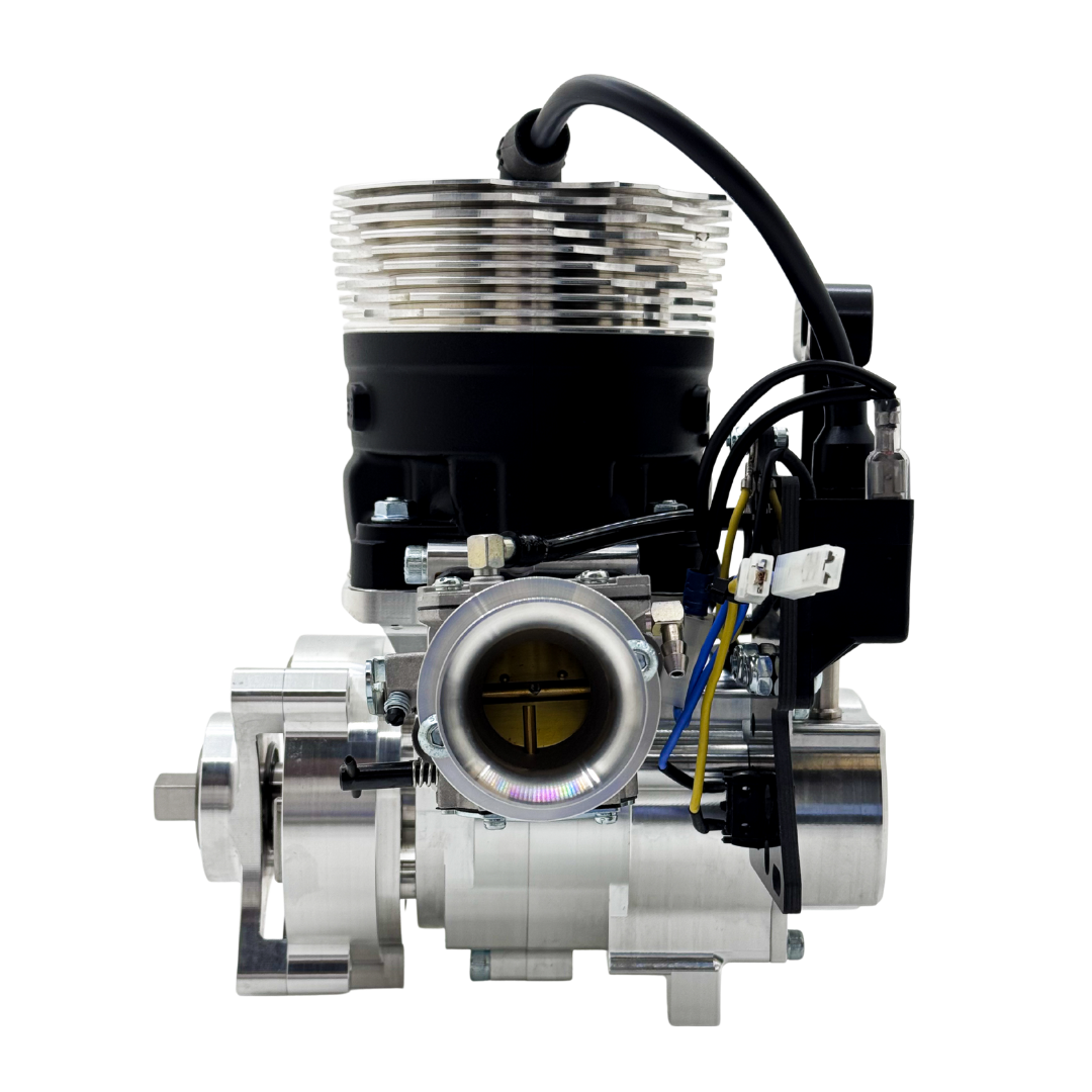 Engine component on a white background