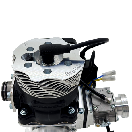 Engine block with 'Brutale' branding on a white background