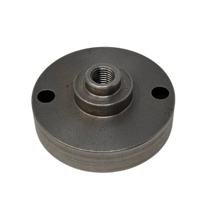 Metal mechanical component on a white background