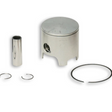 Piston and rings set on a white background