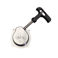 ALX Complete Replacement Pull starter with angled handle (RAW SILVER)