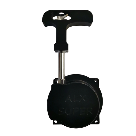 Black metal pull starter with 'ALX Super' branding on a white background