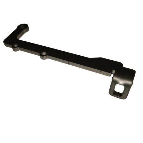 Metal bracket on a white background
