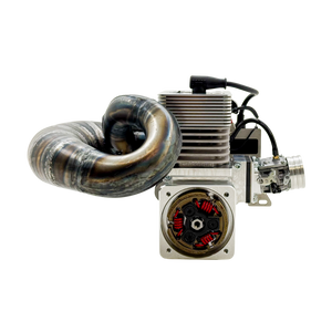 Front view of ALX Super 63 Malossi GSR46 GoPed engine kit showing clutch and carburettor