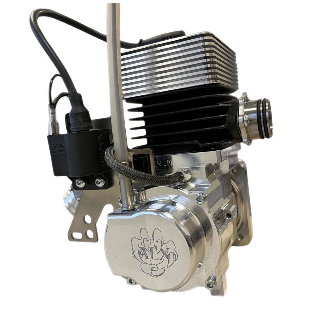 ALX Super 63 engine kit for Primal Raminator MT, back view