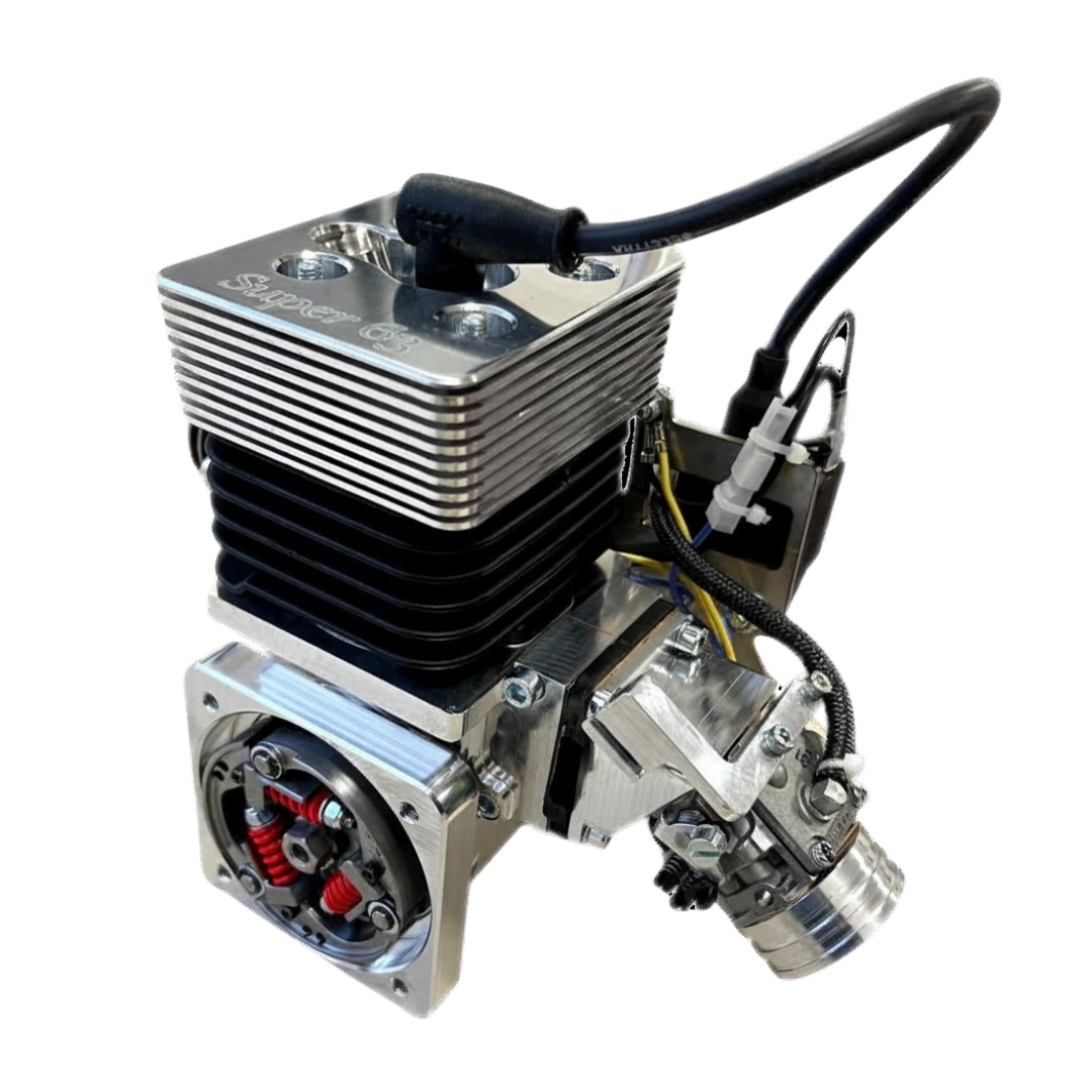 ALX Super 63 engine kit for Primal Raminator MT, front angle view
