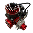 ALX Super 85 Malossi engine kit in red anodised finish for Primal Dragster