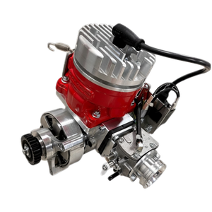 ALX Super 85 Malossi engine kit in raw silver for Primal Dragster