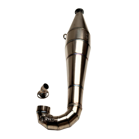 Vertical view of the ALX Titanium Baja Big Bore V2 side pipe