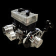 Engine model on a black background