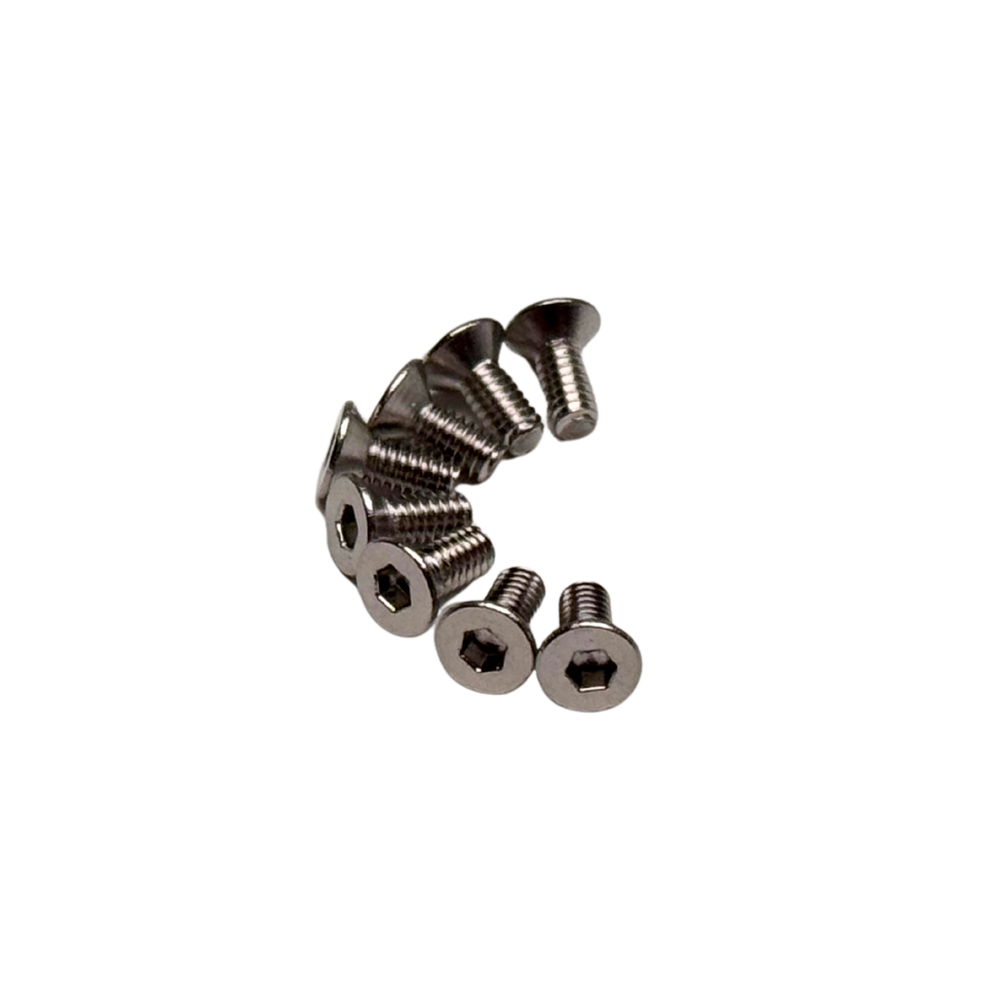 Ascent 18 2x5mm Countersunk Hex Machine Thread Screws (8pcs) [RER42139]