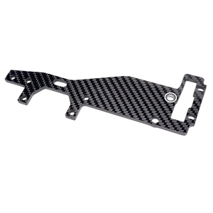 Carbon fiber plate with a checkered pattern on a white background