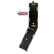 Carbon fiber winglet on a white background with a brand logo in the corner.