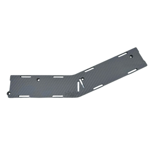 Carbon fiber plate on a white background