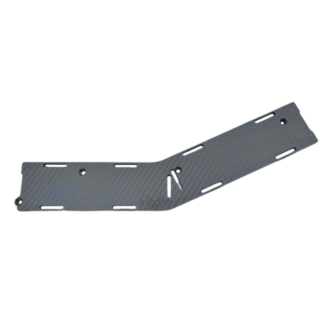 Carbon fiber plate on a white background