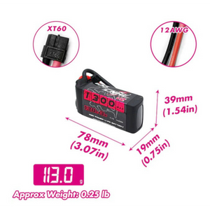 Battery pack with specifications and close-ups of connectors on a white background