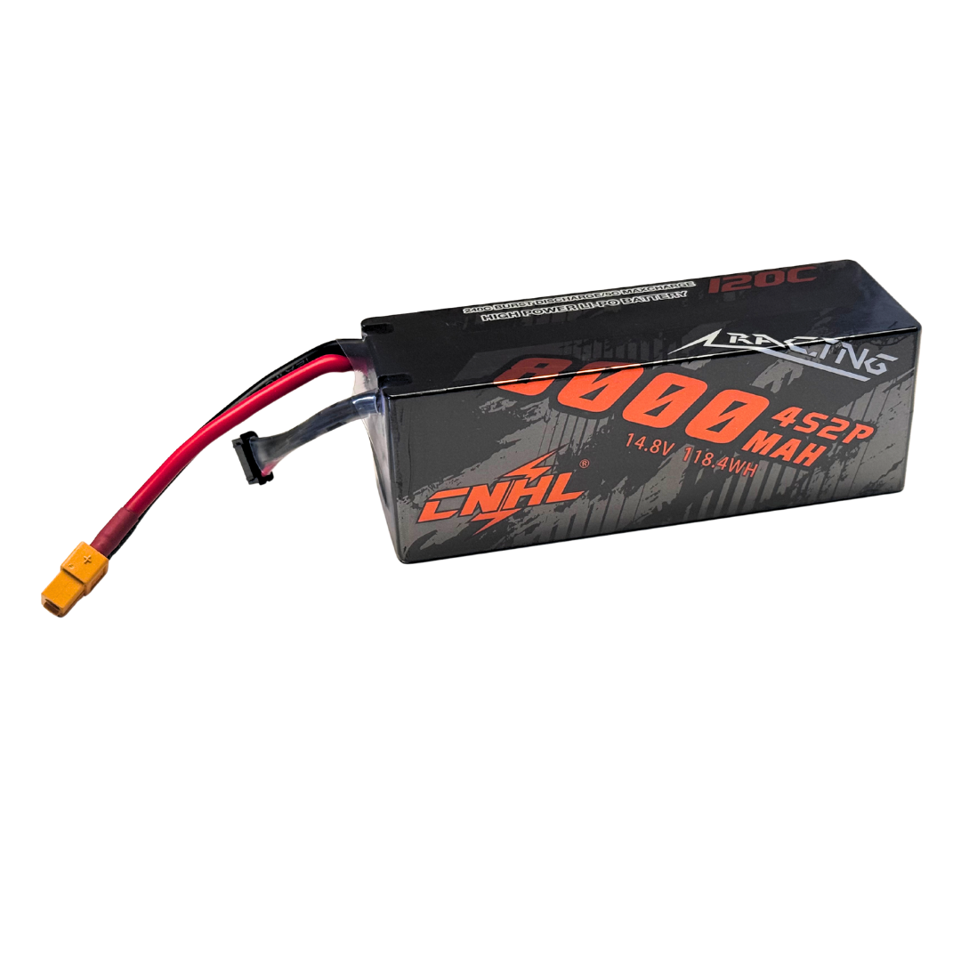 Lithium-ion battery pack with CNHL branding on a white background