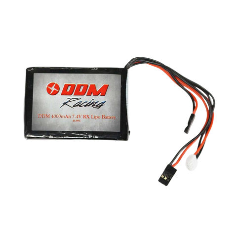 DDM Racing 7.4v 4000mAh RX LiPo Battery for HPI Baja 5B/5T/5SC