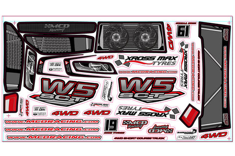 MCD W5 Competition Short Course Rolling Chassis