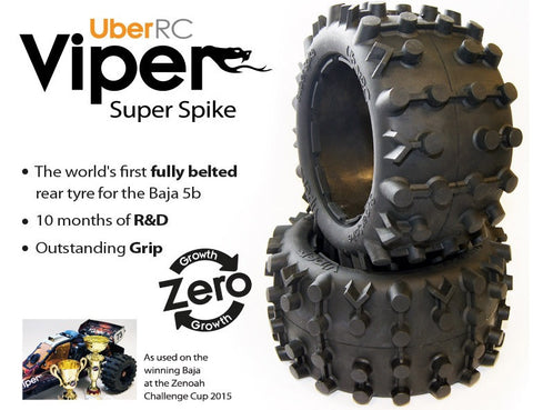 UBER RC BAJA 5B super spike tyres (2)