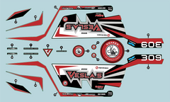 Kraken VESLA.5 Decal - Black/Red [KVS152]